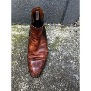 Bontoni Chelsea boot Sz 11.5 Left Side Brown Pull Tab Amputee Single Shoe Work